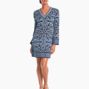 White House Black Market Long Sleeve Shift Dress